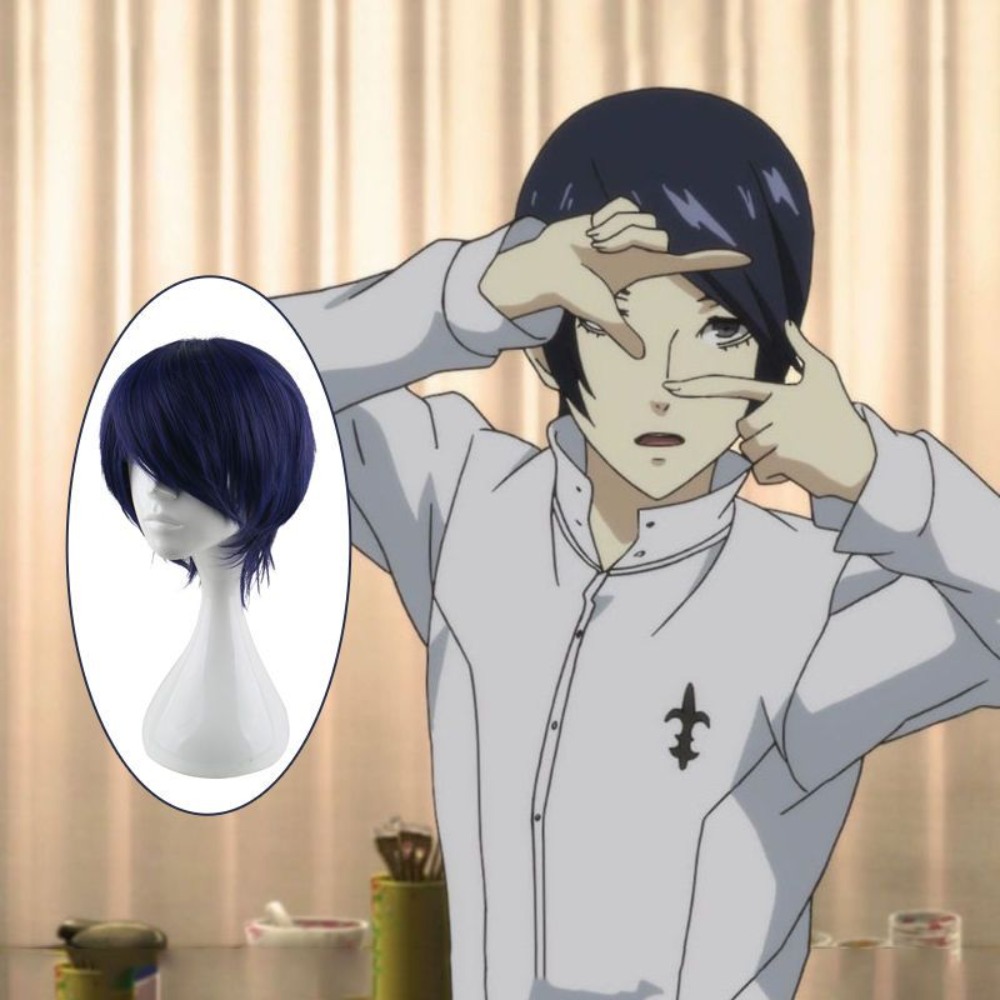 Persona 5 Fox Yusuke Kitagawa  - Anime Cosplay Blue Hair 评论和价格
