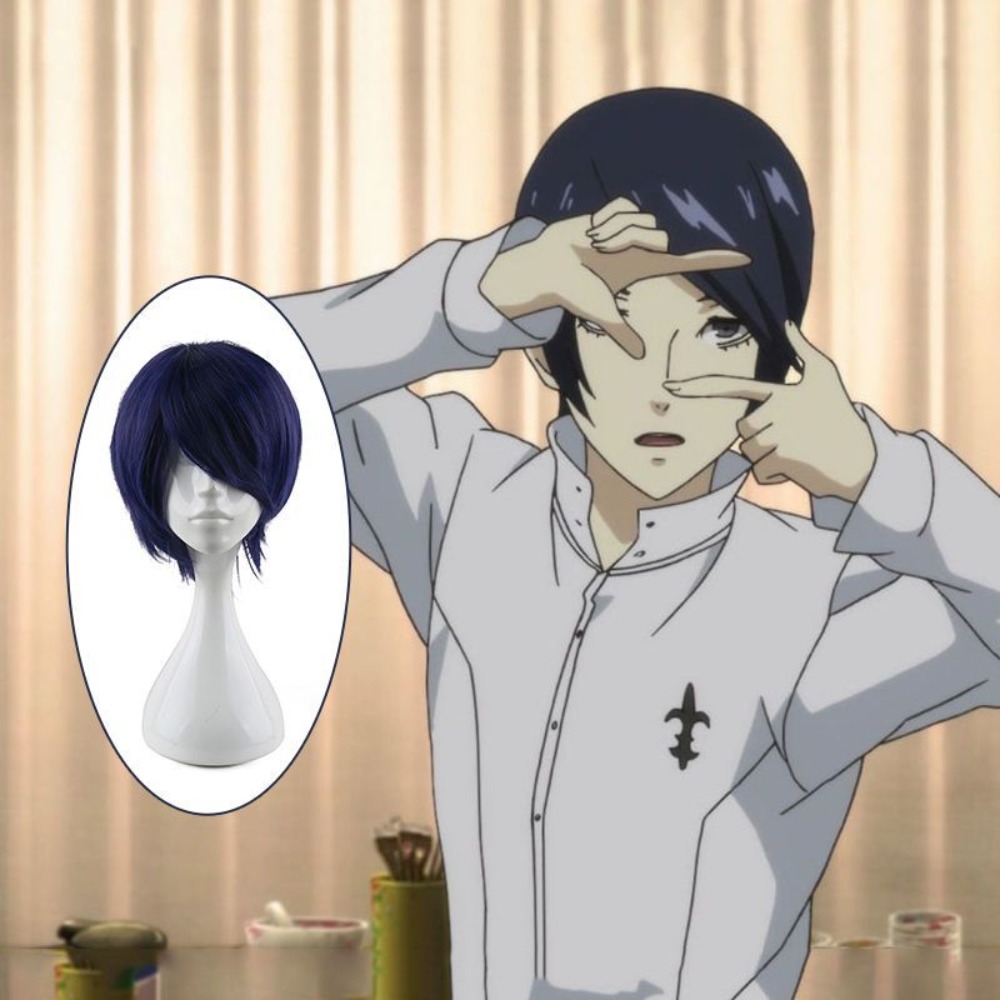 Persona 5 Fox Yusuke Kitagawa  - Anime Cosplay Blue Hair 评论和价格