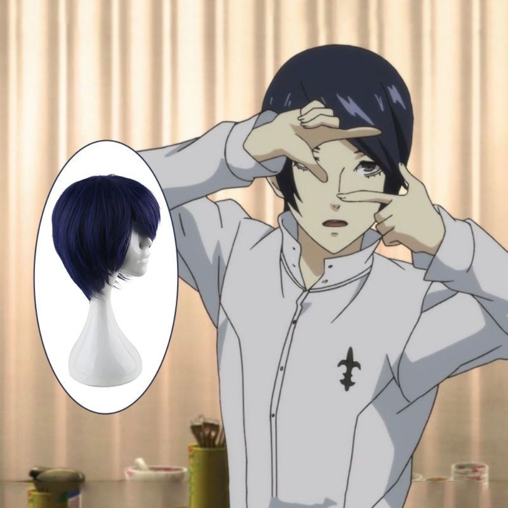 Persona 5 Fox Yusuke Kitagawa  - Anime Cosplay Blue Hair 评论和价格