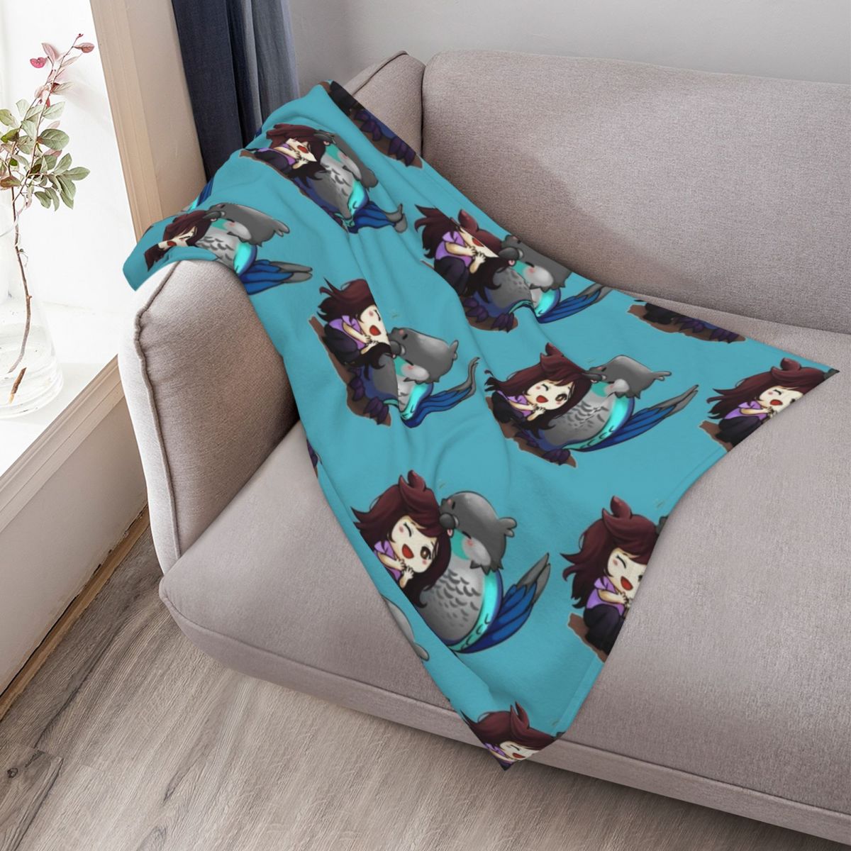 Love Bird Throw Blanket cospla - Anime Cosplay Idea 评论和价格