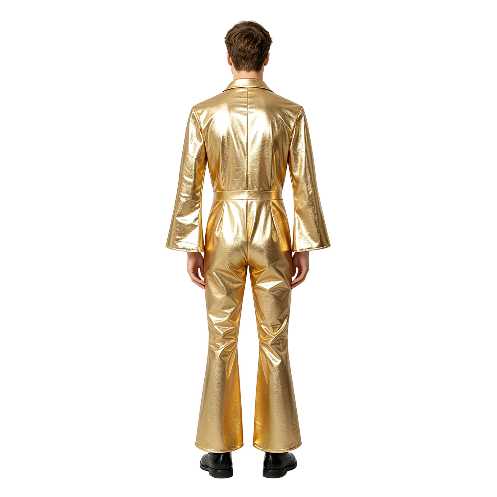 Gold Metallic Shiny Jumpsuit H - Anime Cosplay Jumpsuit 评论和价格